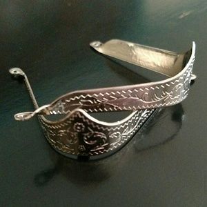 NWOT Silver cowboy boot toe tips